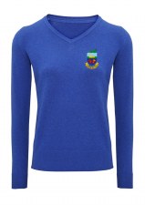 Asquith & Fox Kilrush Golf Club Womens V Neck Jumper (Royal) Large